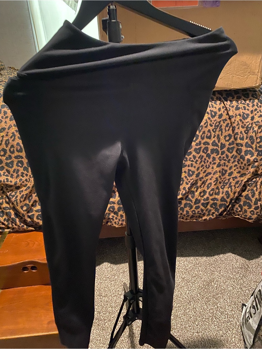 Women's Black Stretch Ponte Pants/leggings